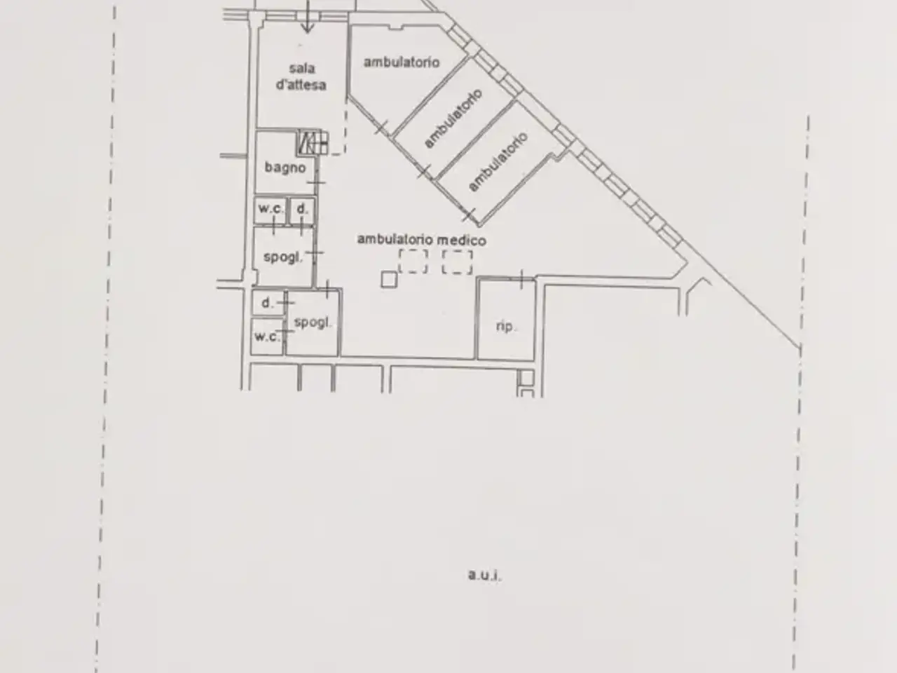 Centro commerciale in Via Ugo Braschi 12, Santarcangelo Di Romagna, {3} - Planimetria 1