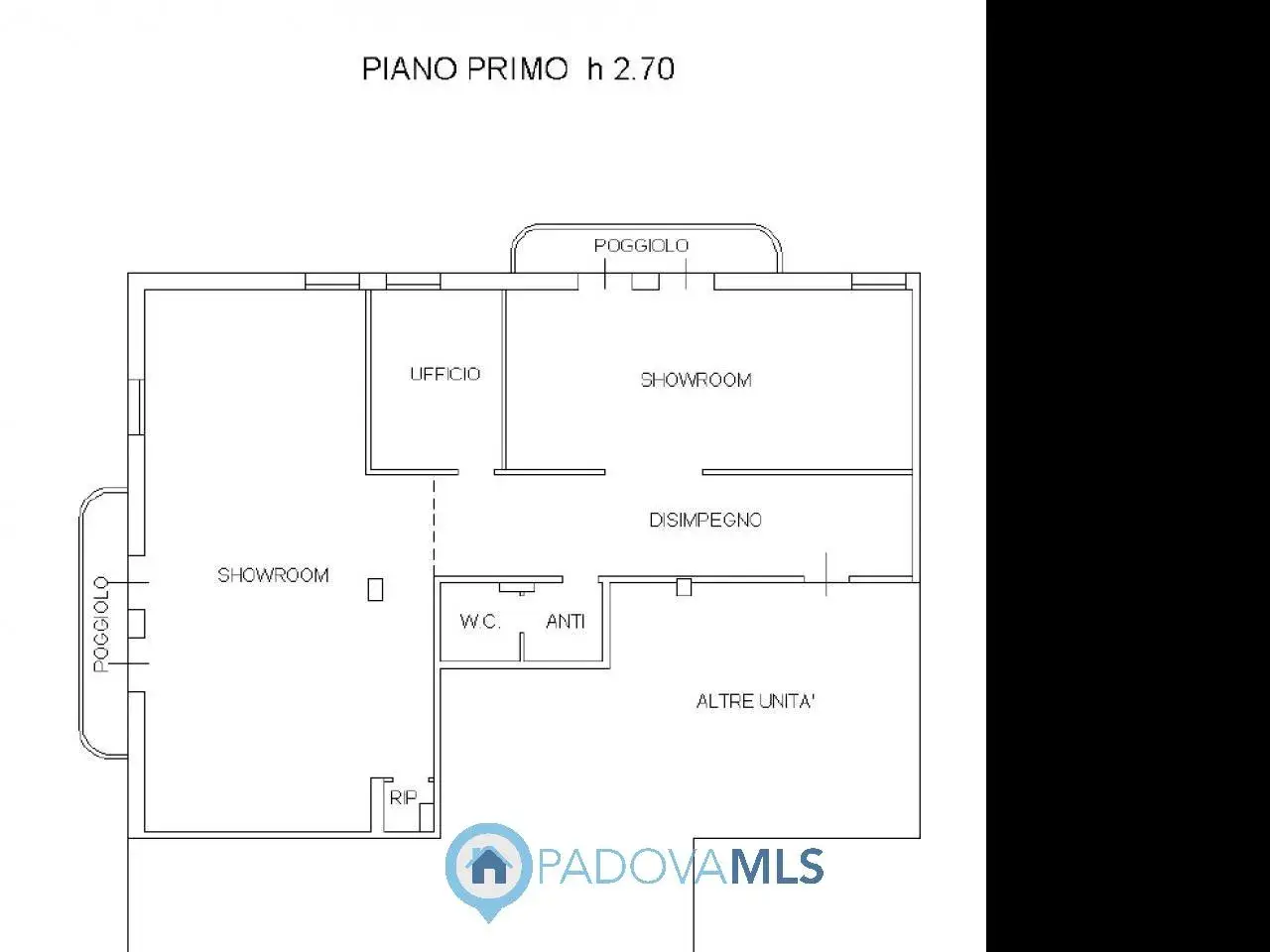 Ufficio in Via Vigonovese 145, Noventa Padovana, {3} - Planimetria 1