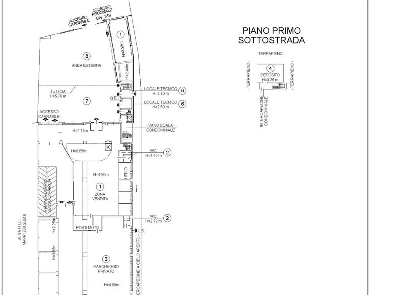 Capannone in , Genova, {3} - Planimetria 1
