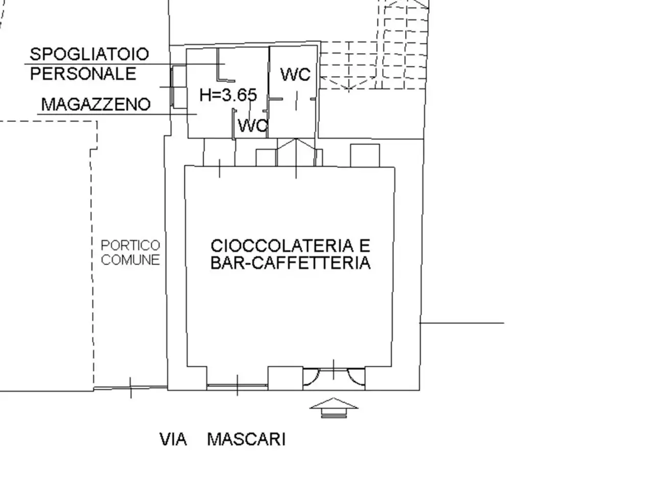 Negozio in Via Mascari 15, Lecco, {3} - Planimetria 1