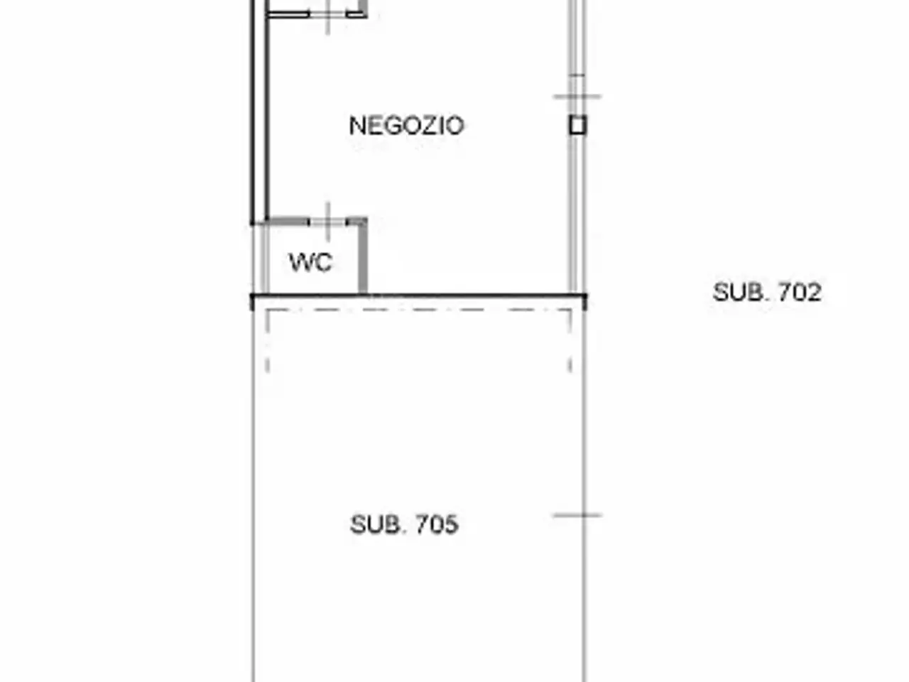 Negozio in Via Silvio Pellico, Villongo, {3} - Planimetria 1