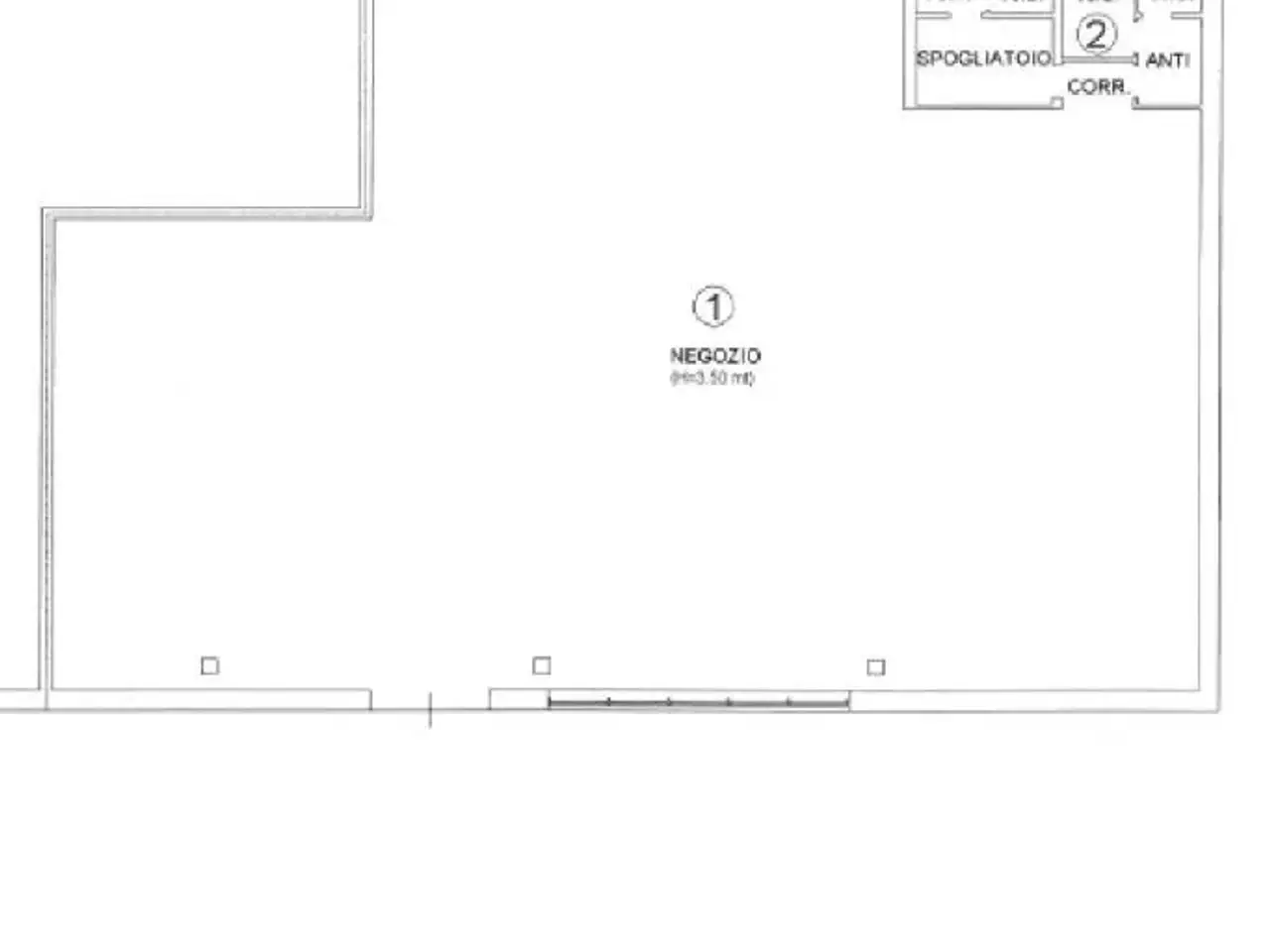 Negozio in Viale Giuseppe Verdi, Casale Sul Sile, {3} - Planimetria 1