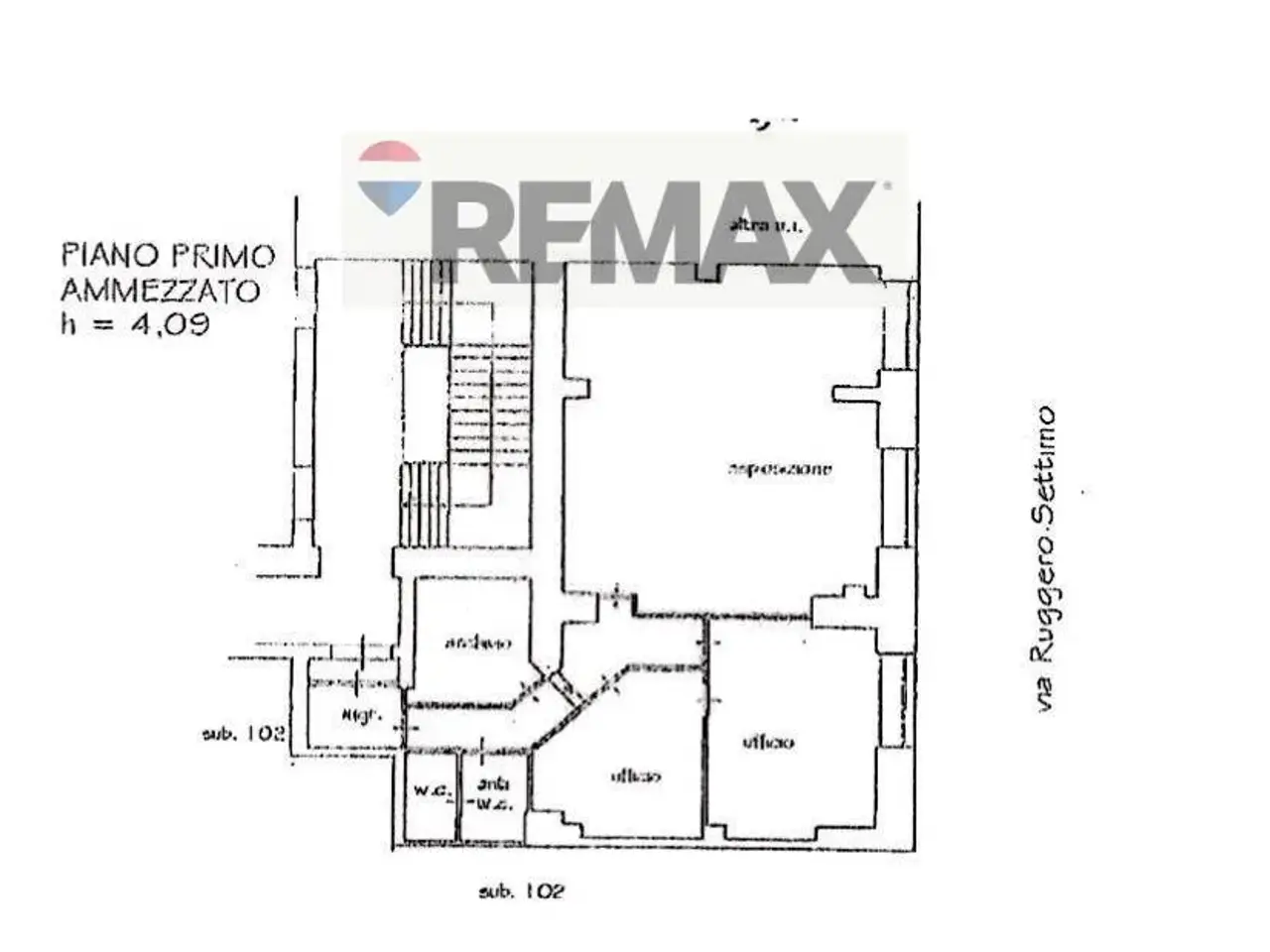 Negozio in Via Mariano Stabile 172, Palermo, {3} - Planimetria 1
