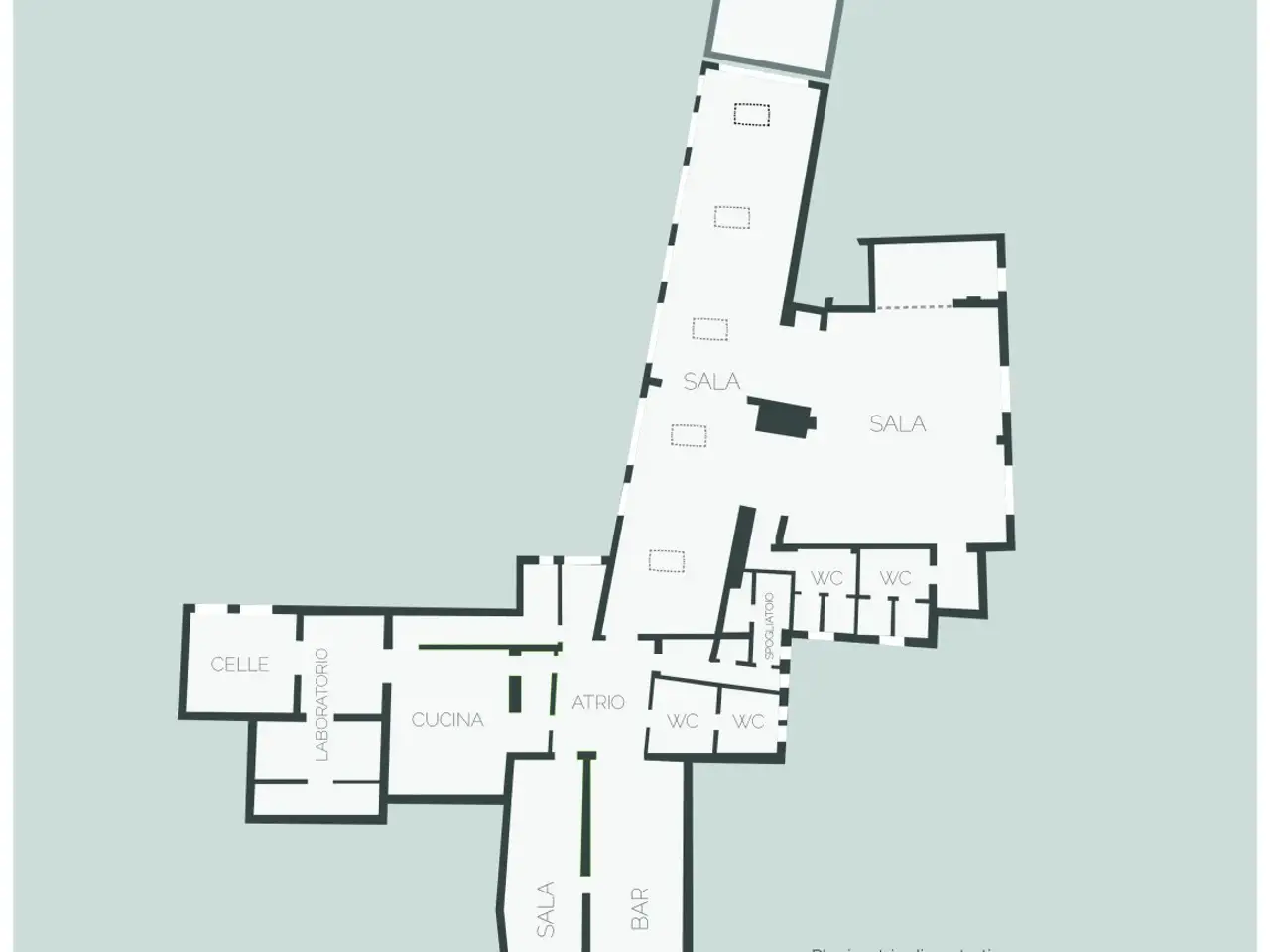 Esercizio commerciale in , Bologna, {3} - Planimetria 1