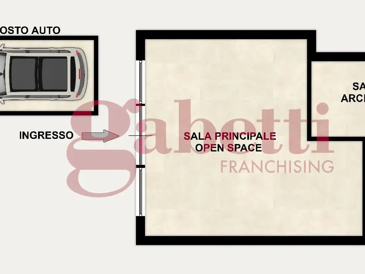Negozio in Via Gramsci 10/C, Olbia, {3} - Planimetria 1