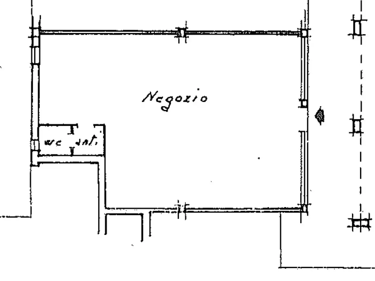 Negozio in Piazzetta Podgora, Castelfranco Veneto, {3} - Planimetria 1