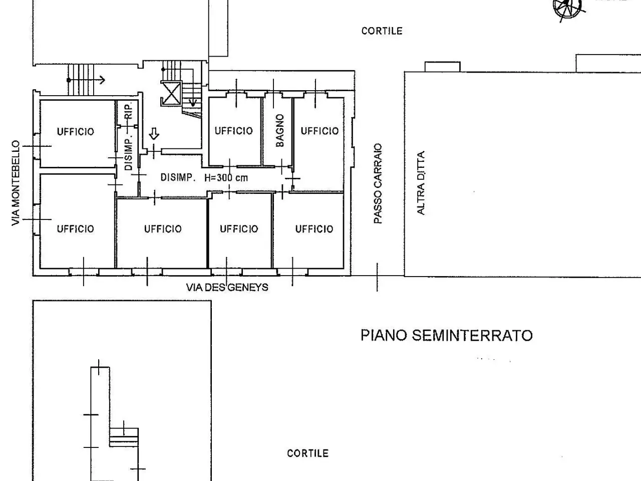 Ufficio in Via Montebello 17, Pinerolo, {3} - Planimetria 1