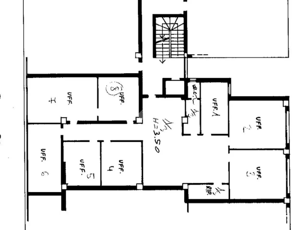 Ufficio in Via Guglielmo Oberdan 28, Pordenone, {3} - Planimetria 1