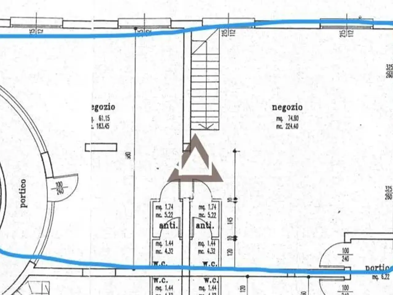 Negozio in Via Straelle San Pietro 12/H, Camposampiero, {3} - Planimetria 1