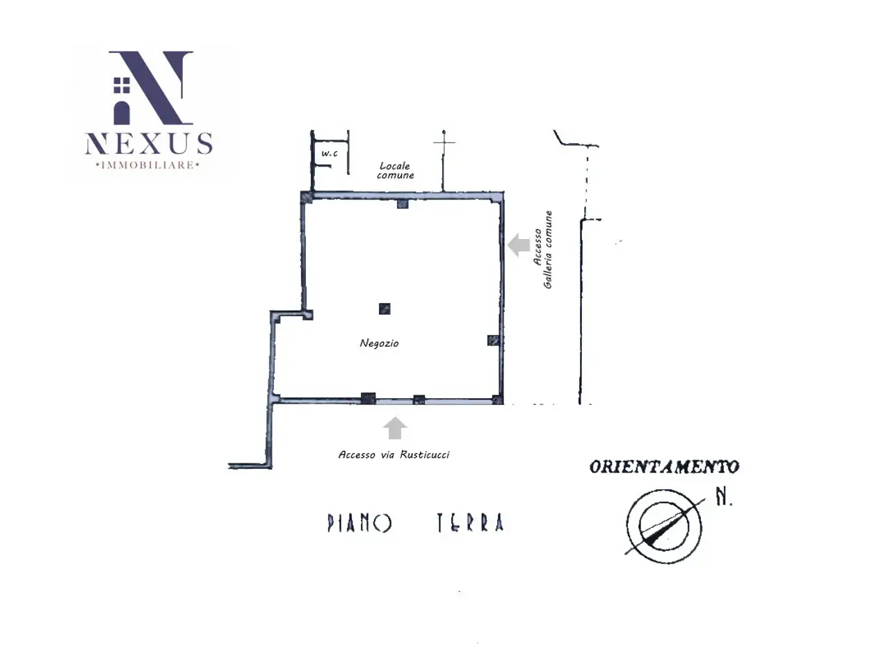 Negozio in Via Giuseppe Garibaldi 62, Fano, {3} - Planimetria 1