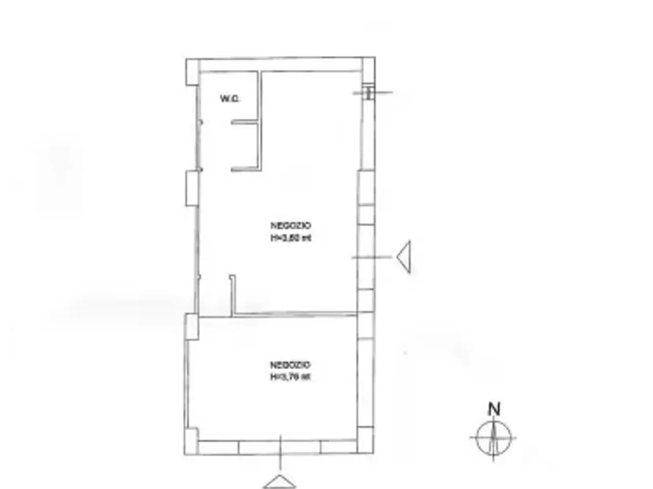 Negozio in Via Mottola d'Amato 57, Catanzaro, {3} - Planimetria 1