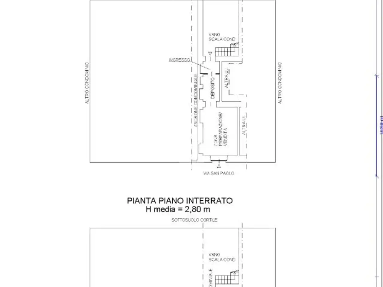 Negozio in Via S Paolo, Torino, {3} - Planimetria 1