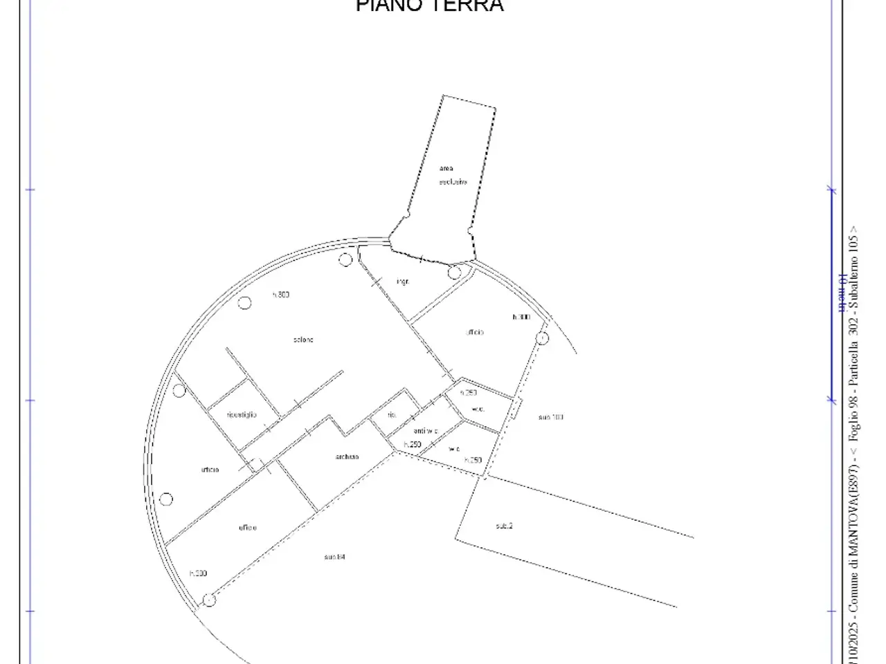 Ufficio in Via Enrico Fermi 8/B, Mantova, {3} - Planimetria 1