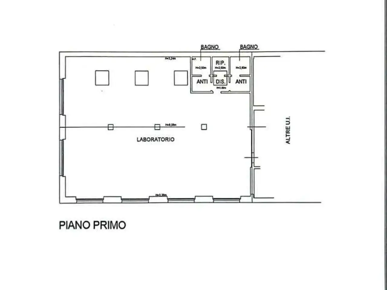 Negozio in Via Giambattista Vico, Reggio Emilia, {3} - Planimetria 1