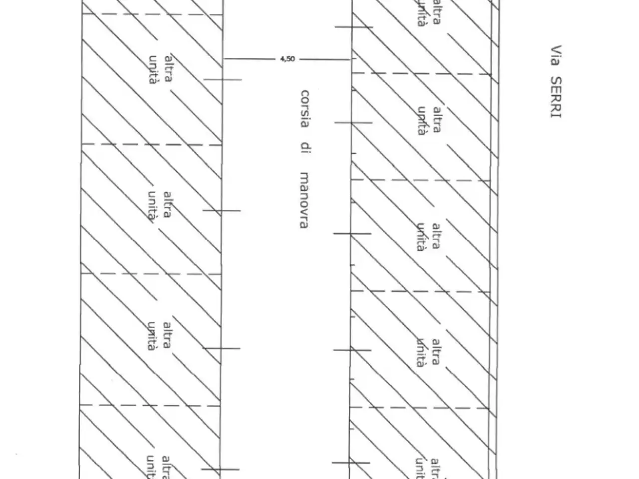 Garage - Autosilos - Parcheggio in Via Serri  3, Follonica, {3} - Planimetria 1