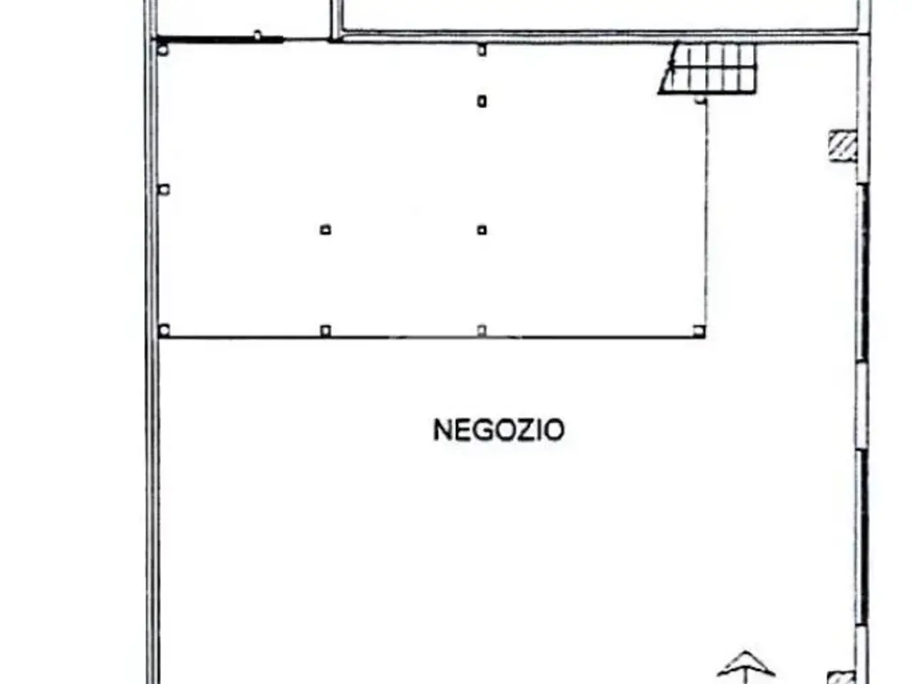 Negozio in Via Achille  Grandi 13, Sant'Angelo Lodigiano, {3} - Planimetria 1