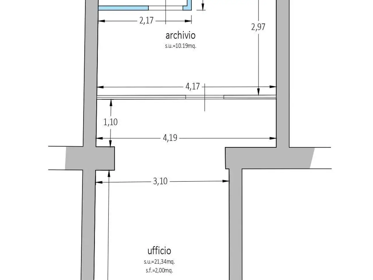 Negozio in Viale Regina Margherita 25, Potenza Picena, {3} - Planimetria 1