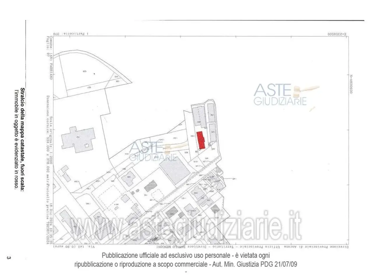 Garage in Via Romualdo Castelli, 48, 60044 Fabriano An, Italia 48, Fabriano, {3} - Planimetria 1