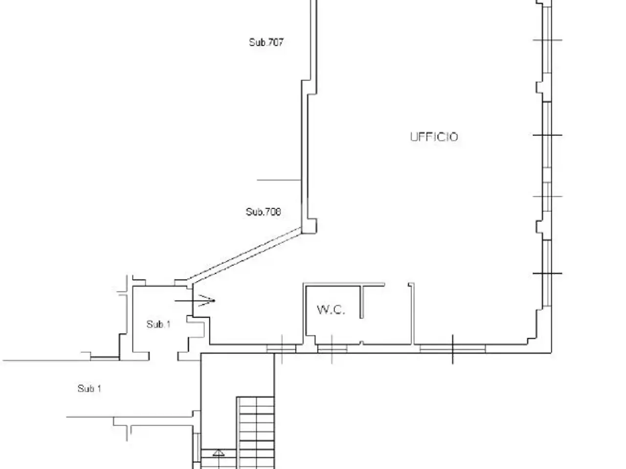 Ufficio in Via del Fabbricone, Gorlago, {3} - Planimetria 1