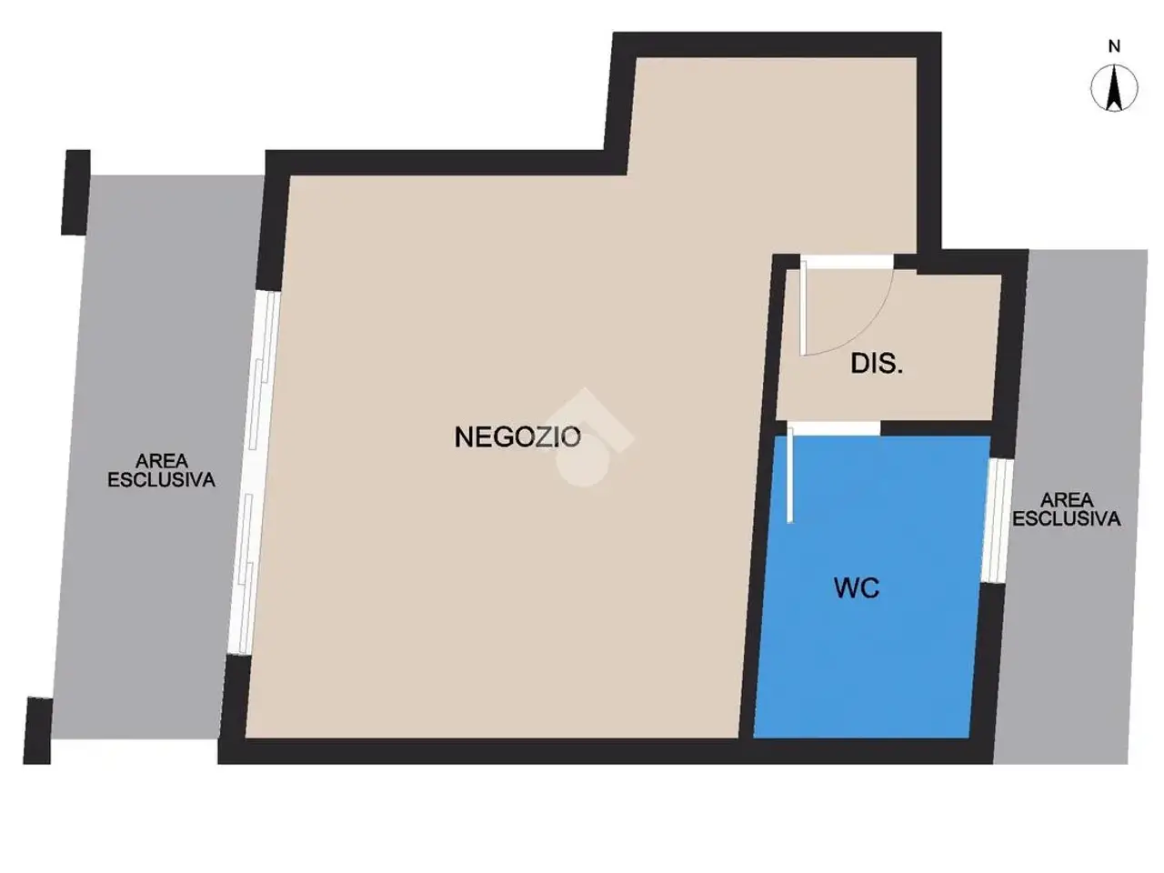 Negozio in Via Lurano 10, Brignano Gera D'Adda, {3} - Planimetria 1