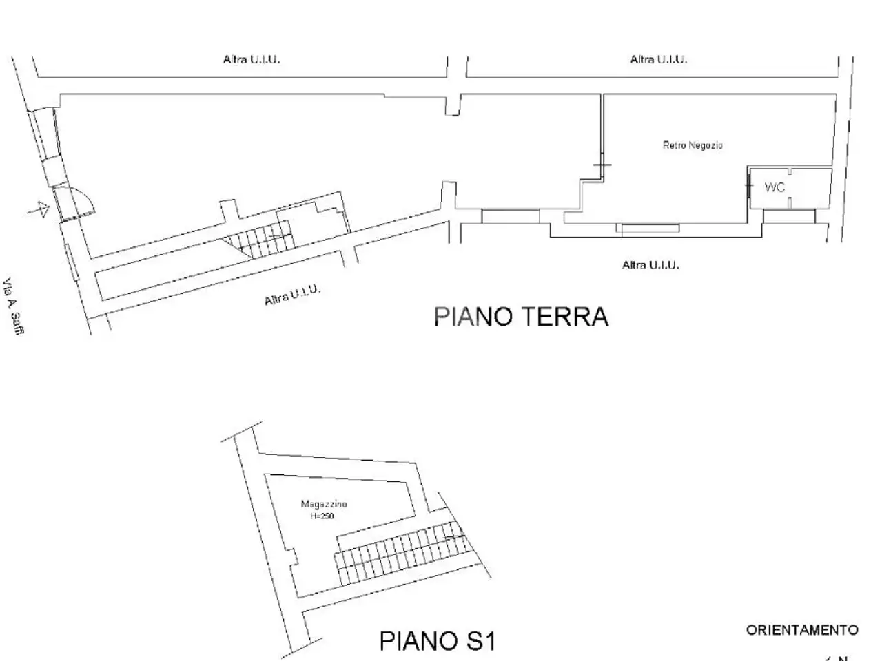 Negozio in Via Aurelio Saffi 22, Albano Laziale, {3} - Planimetria 1