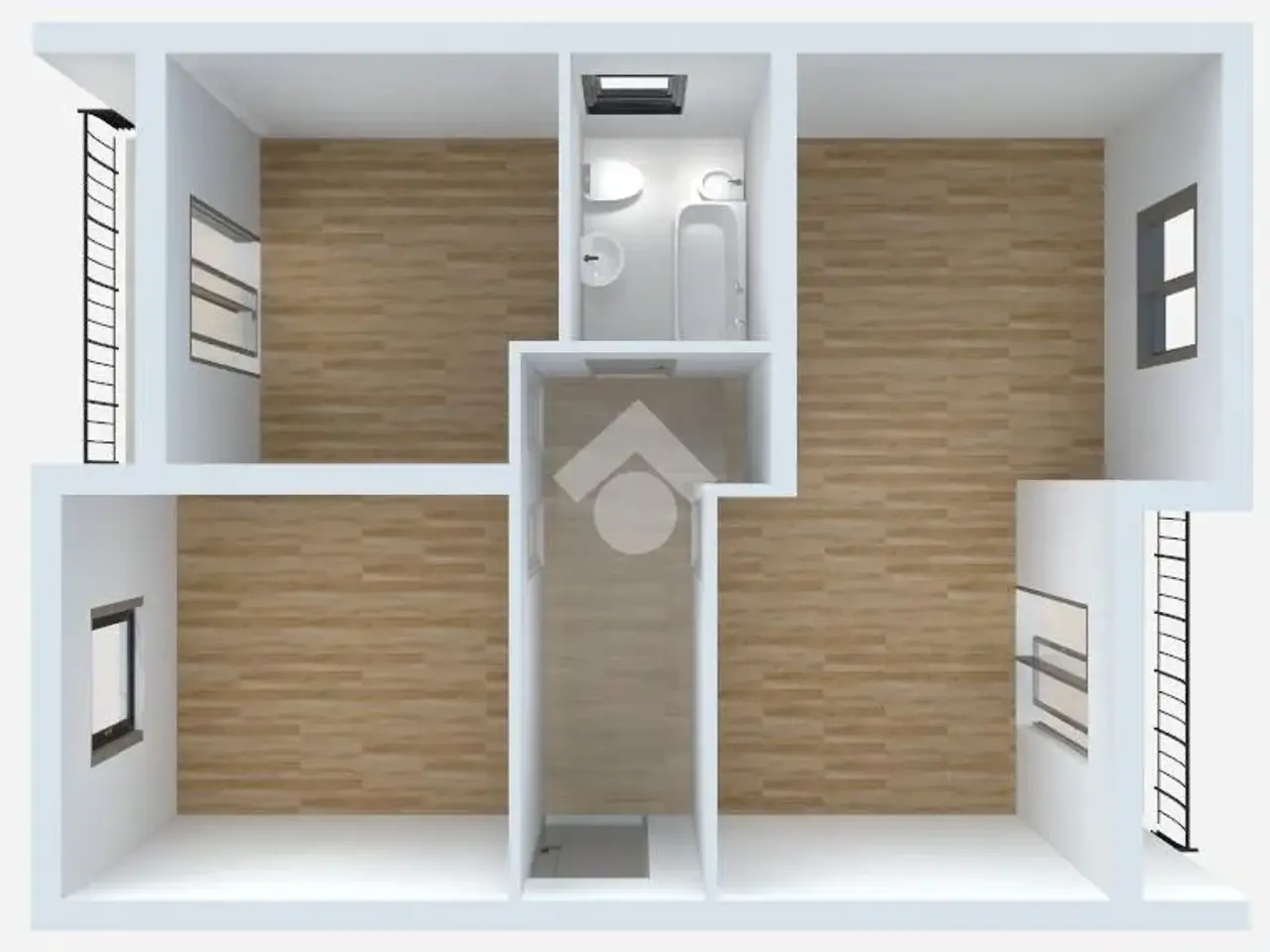 Ufficio in Via Alessandro Manzoni 50, Latina, {3} - Planimetria 1