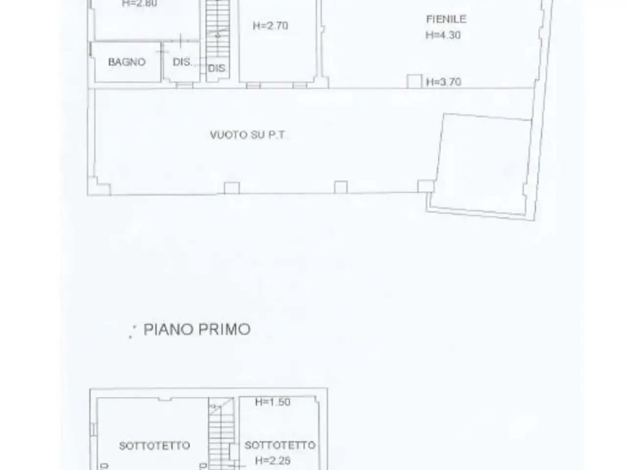 Casa indipendente in Piazza San Giacomo 14, Borgo San Giacomo - Planimetria 1