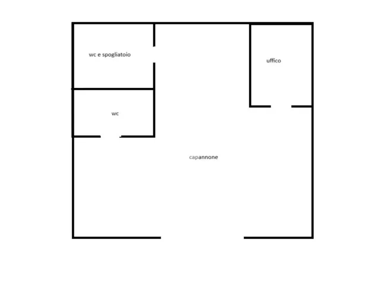 Capannone in Via Ninola 1, Calcinate, {3} - Planimetria 1