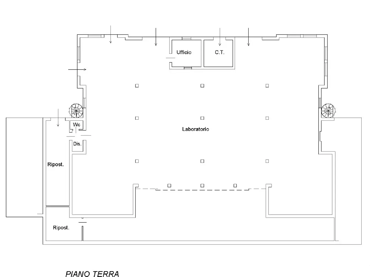 Capannone in Via Bagno, Cinto Euganeo, {3} - Planimetria 1