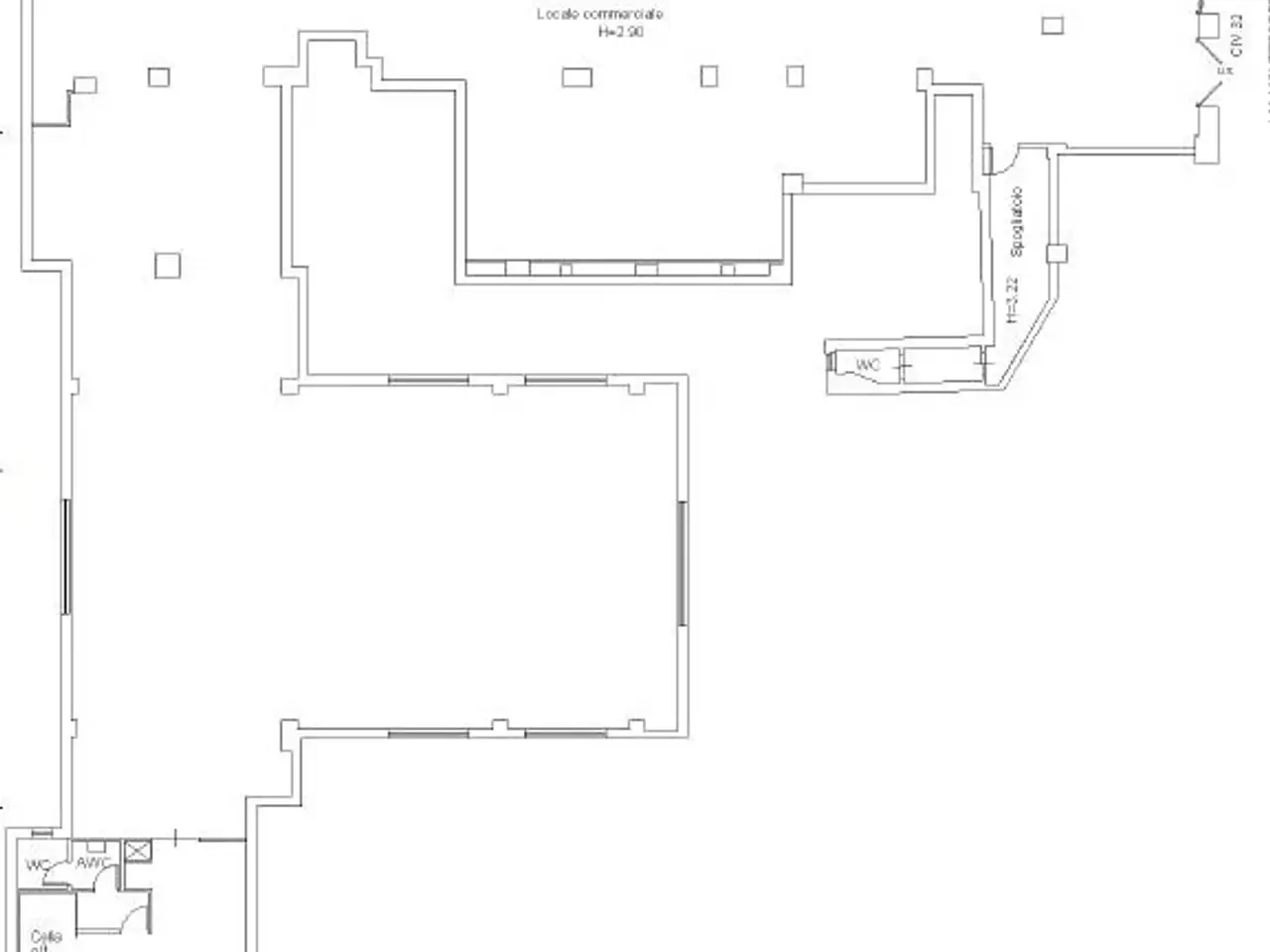 Negozio in Via Monteforte Irpino, Roma, {3} - Planimetria 1