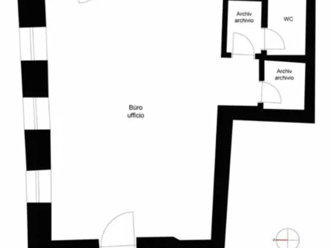 Ufficio in Piazza Steinach, Merano, {3} - Planimetria 1