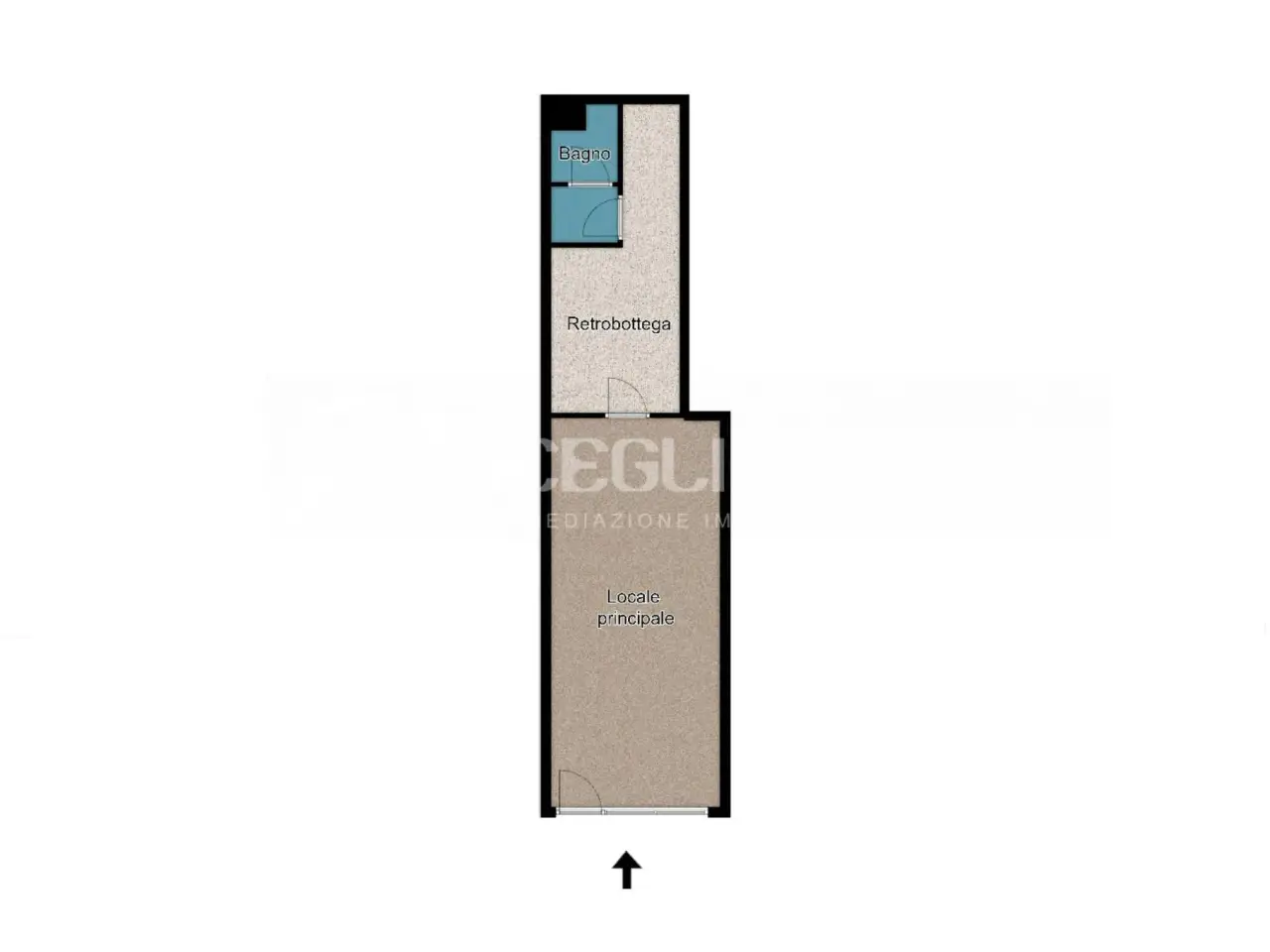 Negozio in Via Sestio Calvino, Roma, {3} - Planimetria 1
