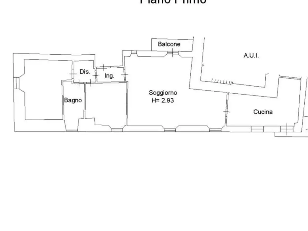 Trilocale in vendita, Via Vittorio Emanuele, Capriolo - Planimetria 1