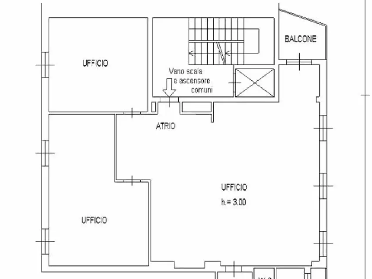 Ufficio in Via Antonio Gramsci 14, Brescia, {3} - Planimetria 1