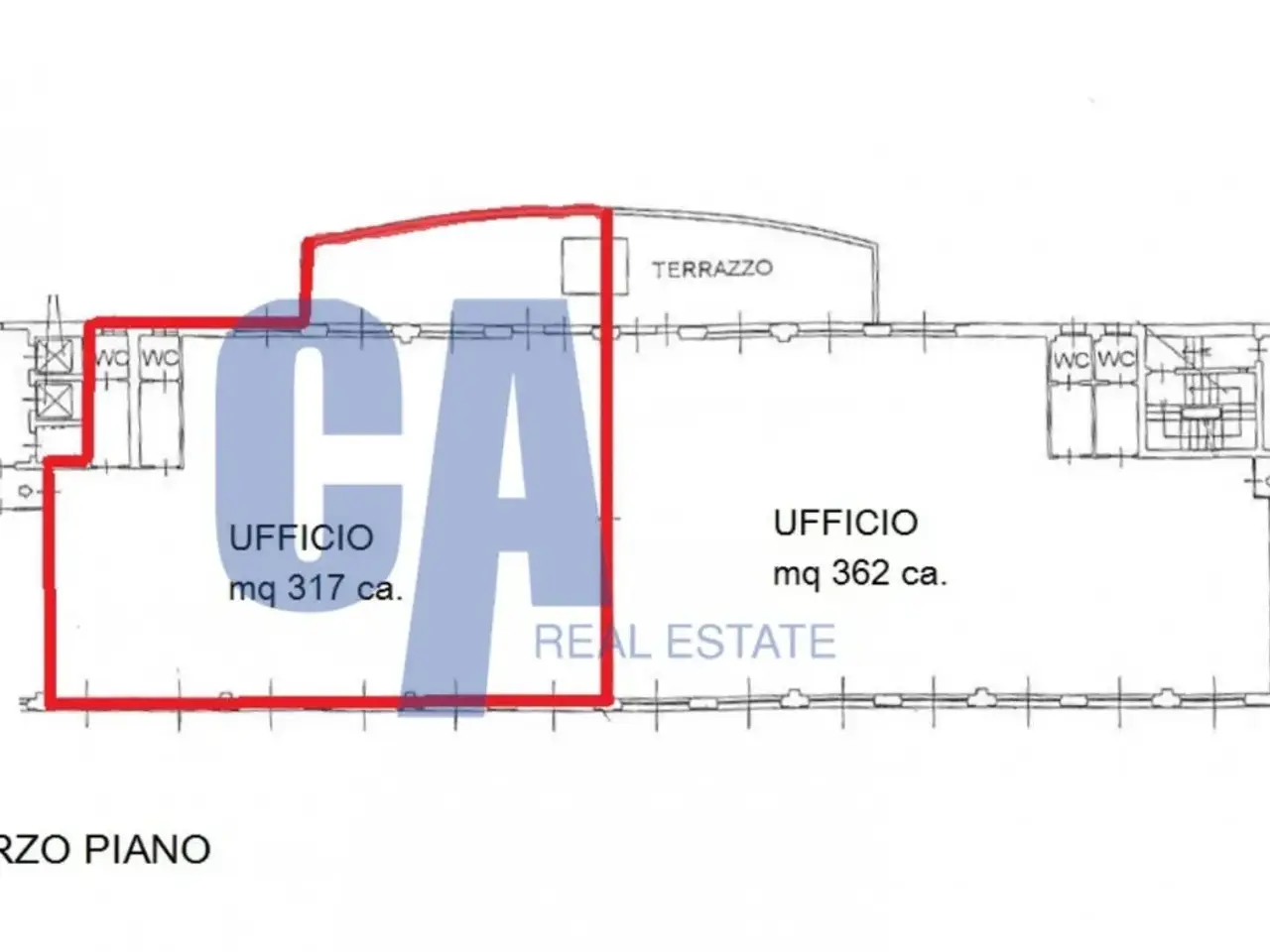 Ufficio in Via Roma, Segrate, {3} - Planimetria 1