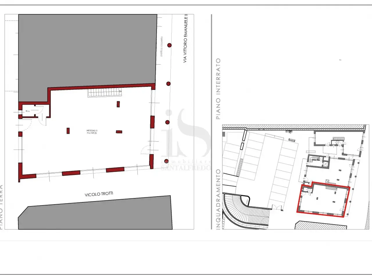Negozio in Via Vittorio Emanuele, Vimercate, {3} - Planimetria 1