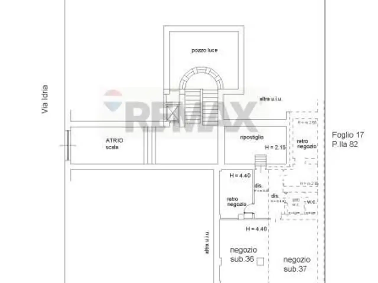 Negozio in Via Montesanto 63/65, Cosenza, {3} - Planimetria 1