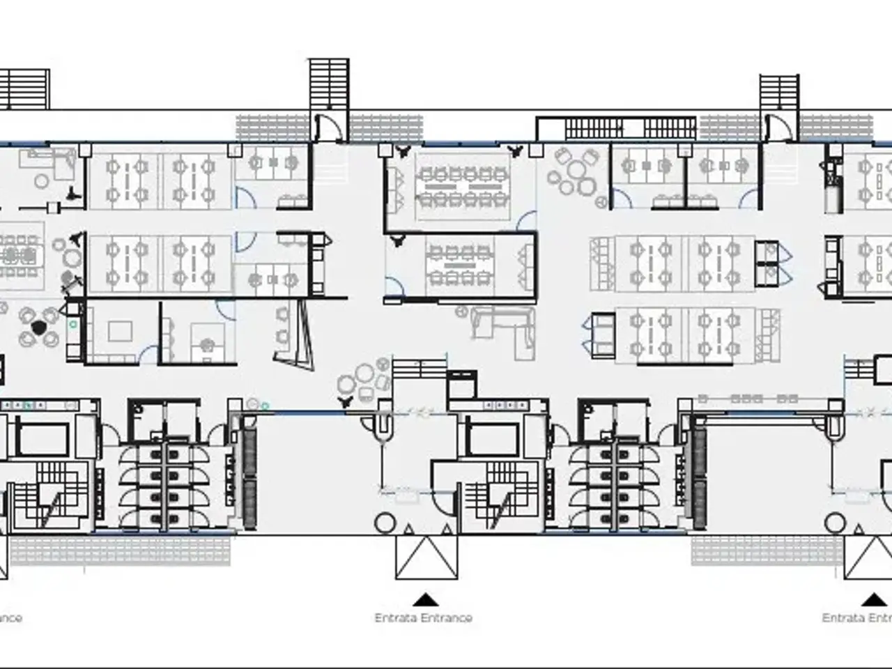 Ufficio in Bensi 1/2, Milano, {3} - Planimetria 1