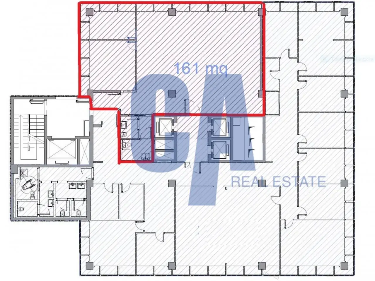 Ufficio in Via Olgia, Segrate, {3} - Planimetria 1