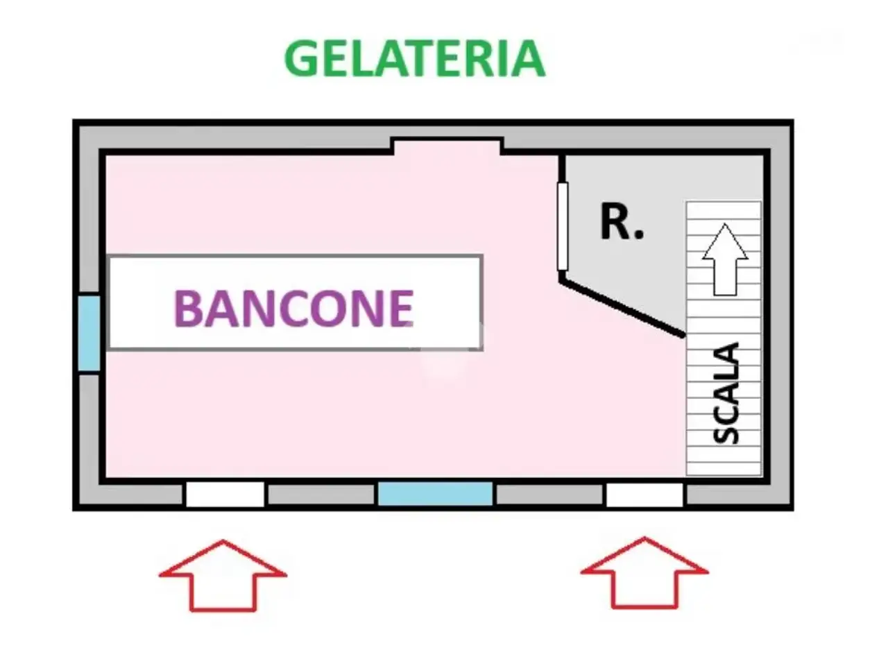 Negozio in Via Giovanni Pascoli 3, Besana In Brianza, {3} - Planimetria 1