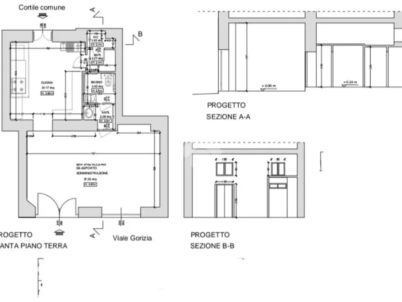 Negozio in Viale Gorizia, Milano, {3} - Planimetria 1