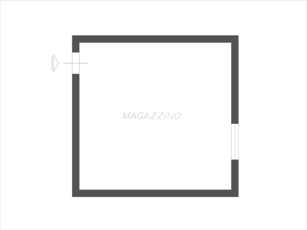 Magazzino in Via Roma, Cesano Boscone, {3} - Planimetria 1
