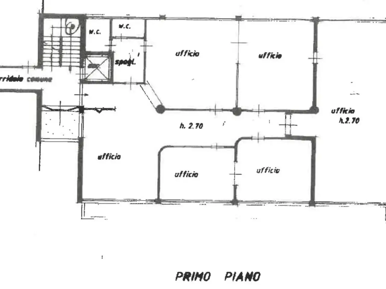 Ufficio in Via Circonvallazion Epiazza d'Armi 82, Ravenna, {3} - Planimetria 1