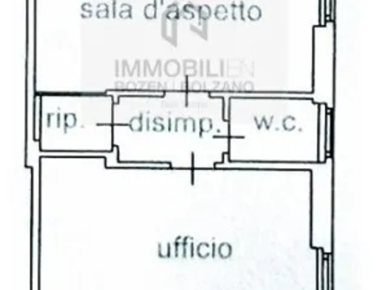 Ufficio in Via Alto Adige 4, Bolzano, {3} - Planimetria 1