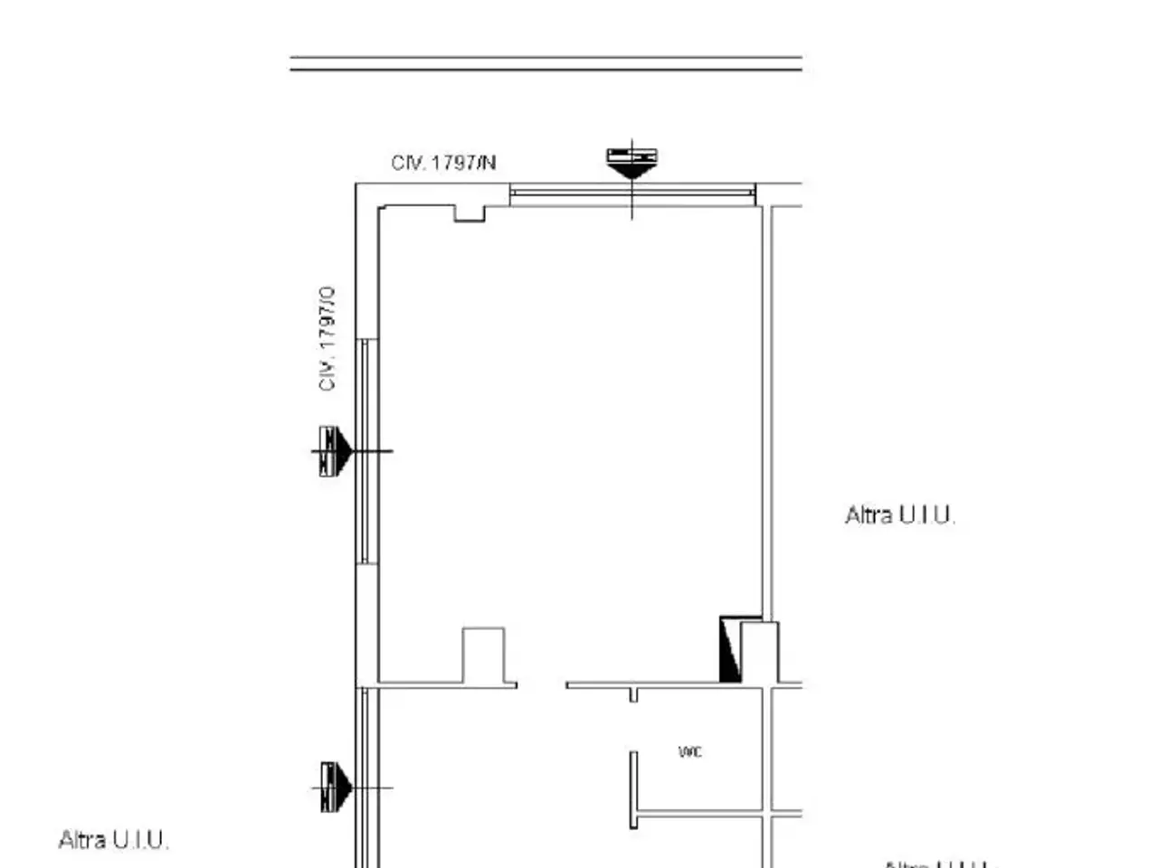Negozio in Via Casilina 1797, Roma, {3} - Planimetria 1