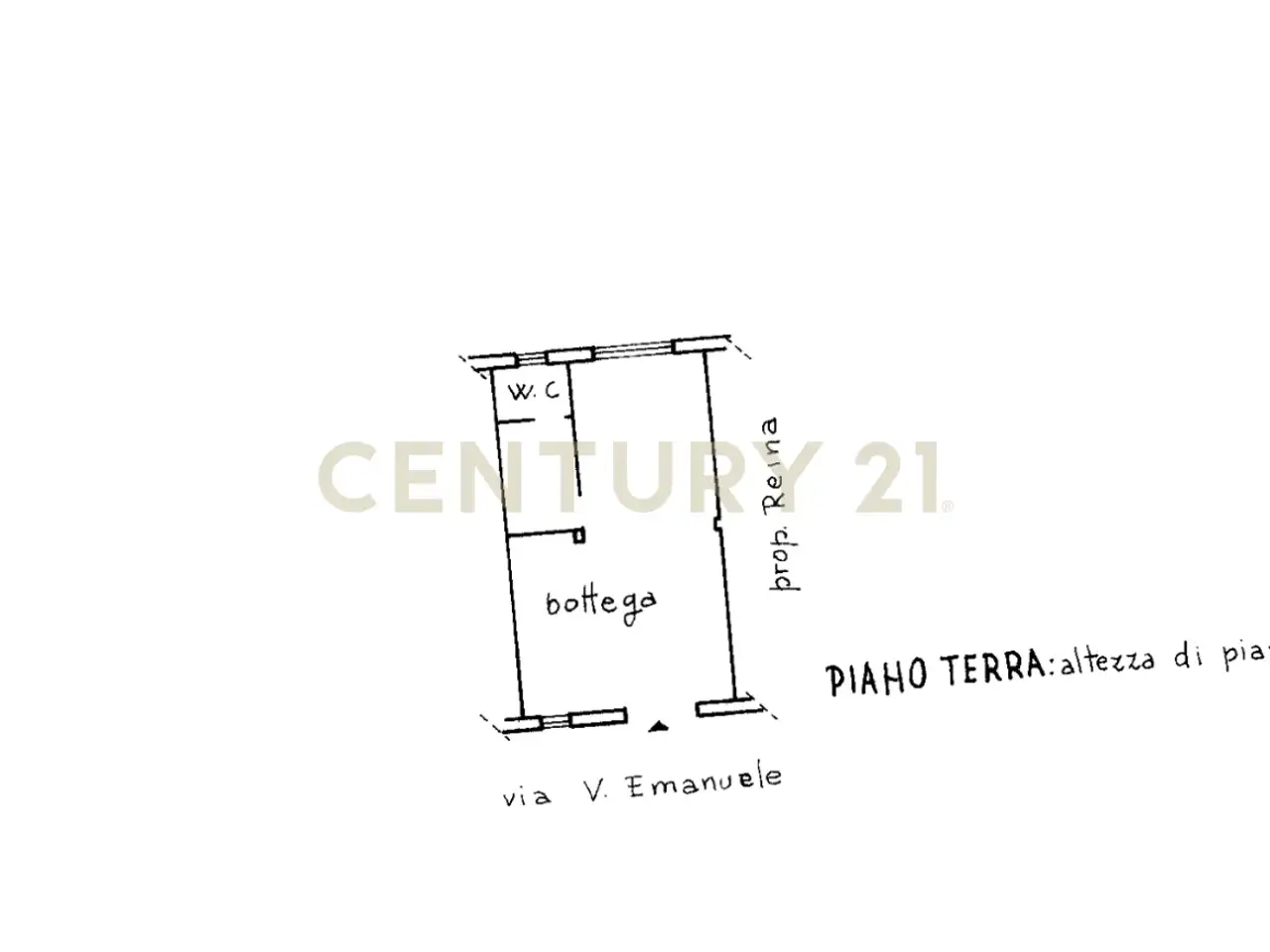 Negozio in Via Vittorio Emanuele II 113a, Gravina Di Catania, {3} - Planimetria 1