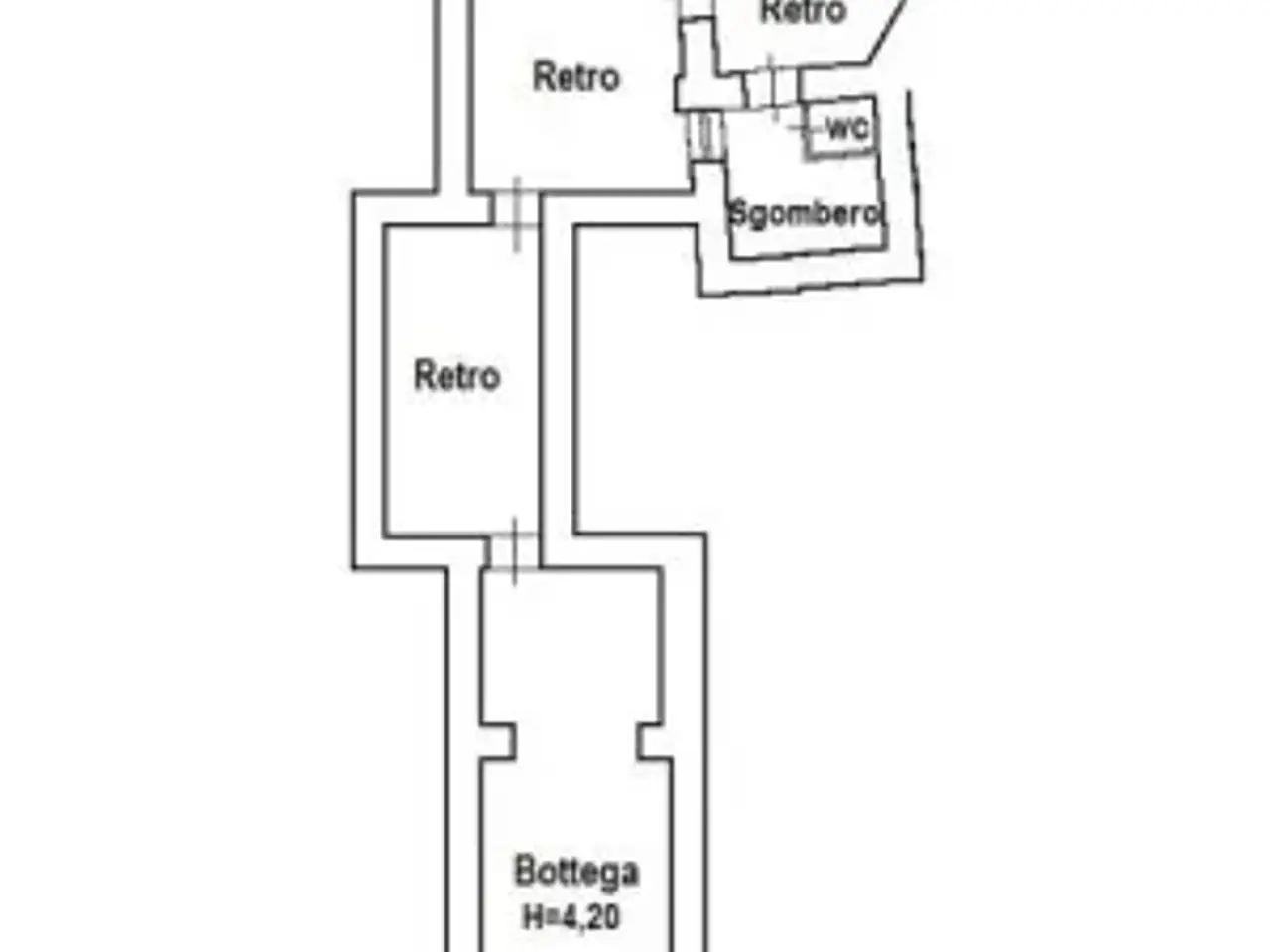 Negozio in Via San Filippo Bianchi 34, Messina, {3} - Planimetria 1