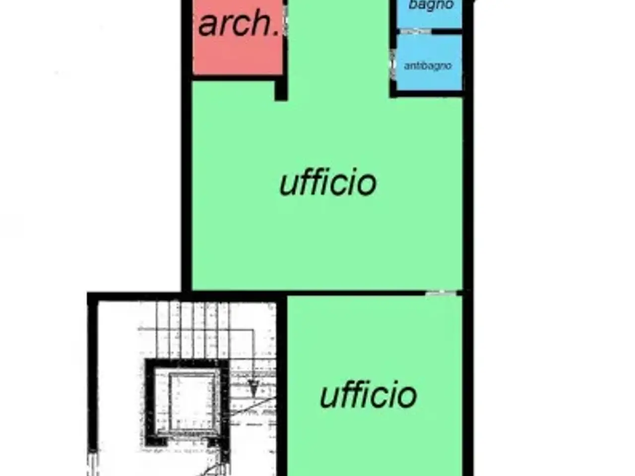 Ufficio in Via delle Cateratte, Livorno, {3} - Planimetria 1