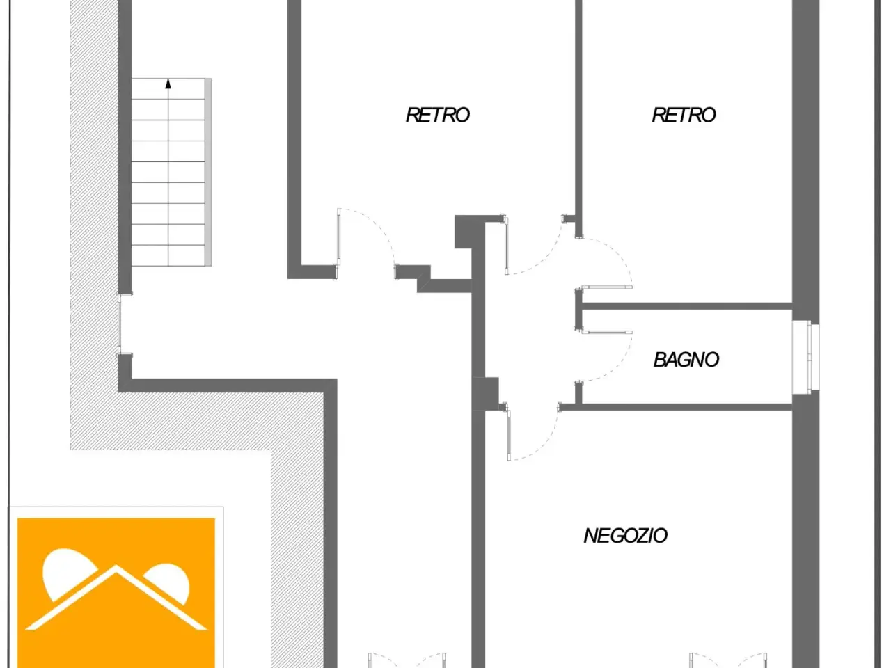 Ufficio in Via Borgarelli , Cambiano, {3} - Planimetria 1
