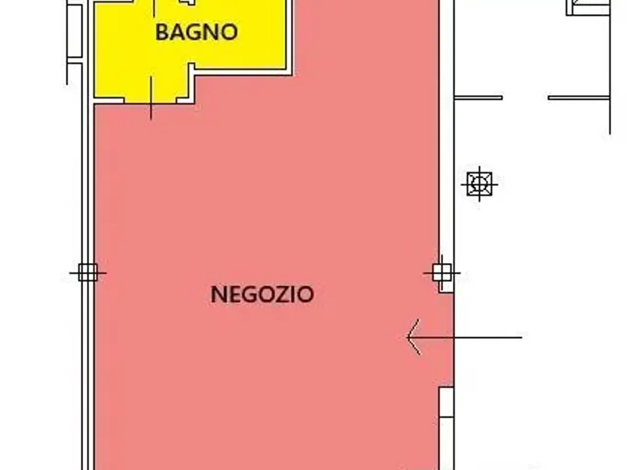 Negozio in Via Madre Teresa di Calcutta, Gragnano Trebbiense, {3} - Planimetria 1